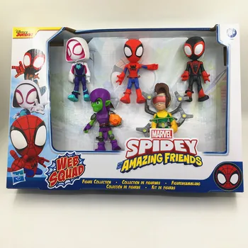 Оригинален Комплект от фигури на Marvel Легенди на Паяк и неговите невероятни приятели от 3 теми Включва 3 фигурки и 3 аксесоар Подаръци за деца