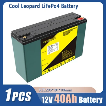 Нова батерия LiFePO4 12,8 V 40Ah, акумулаторна батерия за подмяна на лодка двигател за детски скутер