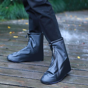 Мъжки И дамски обувки, калъфи за непромокаемой обувки на равна подметка, ботильоны, PVC, многократно нескользящий калъф за обувки с вътрешен водоустойчив слой