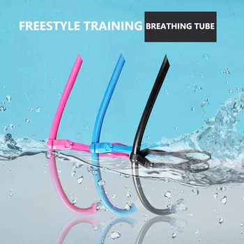 Удобна дихателна тръба за тренировка по плуване с шнорхел, маркуч за гмуркане, въздушни тръби