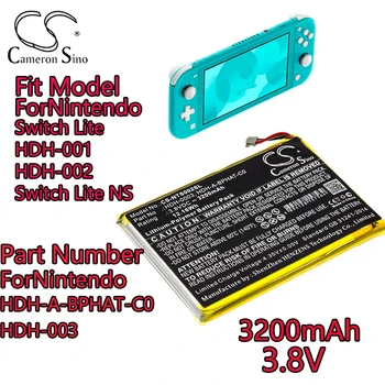 Cameron Sino 3200 mah акумулаторна Литиево-полимерна батерия за Nintendo от серията Switch Lite HDH-001 HDH-002 Комутатор Слуша HDH-A-BPHAT-C0 HDH-003