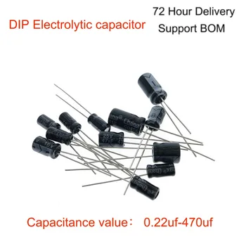 60 БР.-Потопяема електролитни кондензатори 50 16 В 12 на Стойност 1 icf 2,2 icf 3,3 icf 4,7 icf 10 icf 22 icf 33 icf 47 icf 100 uf Студентски комплект 