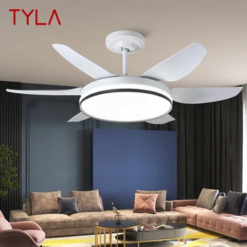 TYLA Фен Light Скандинавски Led Вентилатор на Тавана, Модерен минималистичен Ресторант, дневен тракт, Спалня, Търговска Електрически Вентилатор