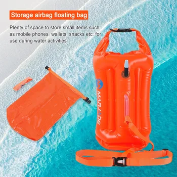 20-литров Шамандура за гмуркане с регулируем поясным колан, Надуваеми Водоустойчива чанта, Флоат за безопасността на плаване, с устройство за подсушки на въздуха Режимът за почивка