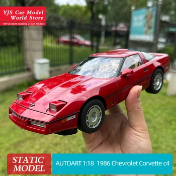 AUTOart 1:18 за Corvette C4 1986 г., модел автомобил Chevrolet от сплав, метал класически автомобил