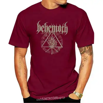 Нова популярната мъжка черна тениска дет-метъл-рок-група BEHEMOTH Размер S-3XL