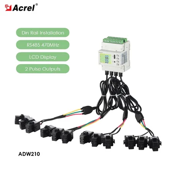 Acrel 600A Въвеждане чрез двухжильный трансформатор на ток с LCD дисплей, базирани на Интернет на нещата Безжични броячи на енергия за решения за управление на захранването