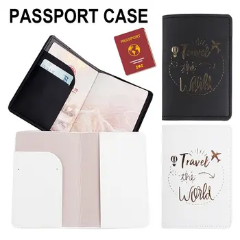 Модни корици за паспорти от изкуствена кожа, поставки за паспортных карти и идентификация, Опаковка за паспорти, Многофункционален калъф за документи за пътуване