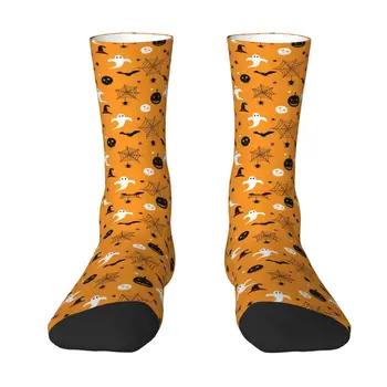 Забавни Печатни Ужасни Чорапи с елементи на Хелоуин в Готически Стил, Окултни Чорапи с Инхалатор мишки-на изтърпяване на наказанието, Мъжки и Женски Стрейчевые Летни Есенно-Зимни Чорапи за Екипажа