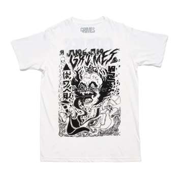 Черно-бяла тениска Grimes Визии, мода мъжка тениска