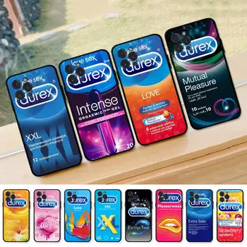 Секси презерватив марка D-Durex box Калъф За телефон iPhone 8 7 6 6S Plus X SE 2020 XR XS 14 11 12 13 Mini Pro Max Mobile cover