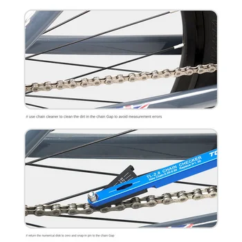 Инструмент за проверка на износване на веригата на велосипеда TOOPRE МТБ За проверка на многофункционални вериги