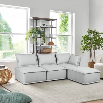 Цялата разпродажба удобен тъканната мебели за хола модулен диван
