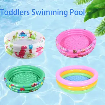 За многократна употреба надуваем басейн двуслойни преносим малък басейн с помпа за деца, дебели кръгъл басейн за вътрешна и външна употреба