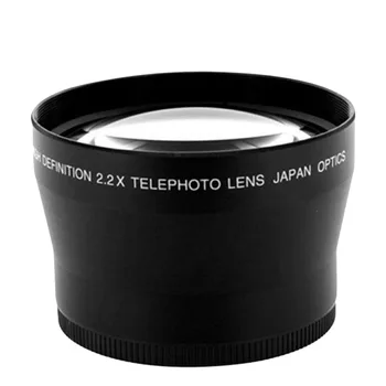 универсален супер телефото обектив с телеконвертером 72 мм 2.2 X с фокусно разстояние 18-200 за фотоапарат Canon Nikon OLYMPUS, Pentax, Sony