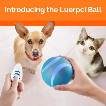 Здрав Интерактивен топка за домашни любимци, Мини-топчета-Закачка за домашни любимци, светещ Led играчка-закачка за кучета, кученца, котки, играчка за облекчаване на скука