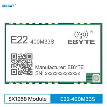 SX1268 433 Mhz Suzan Безжични Радиочестотни Модул Радиоприемник CDSENET E22-400M33S Ниска Мощност 33 стока на по-големи разстояния 16 км SMD IPEX/Щампован дупки