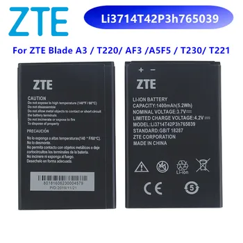 Li3714T42P3H765039 Батерия Оригинална Замяна Батерия За ZTE Blade Q3 T230 T221 T220 A3 AF3 A5 AF5 A5 Pro C341 1400 mah