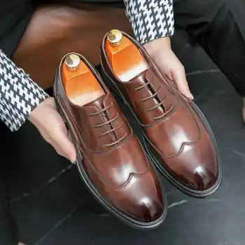 Обувки за мъж, мъжки летни обувки, Дизайнерски луксозни мъжки модел обувки 2023 г., заглушителен Италиански обувки За тенис