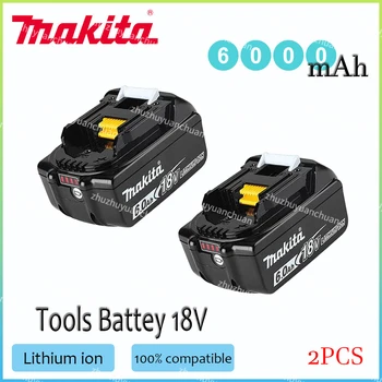 Makita 18V 6000mAh Оригинал с led Li-ion за Makita BL1860B BL1860 BL1850 Акумулаторна батерия електроинструменти Makita
