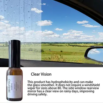 Вода-репелент Спрей За защита на автомобилни стъкла От Дъжд, Средство за Премахване на Блажна филм На Автомобилното Стъкло, Течност за защита от дъжд на предното стъкло