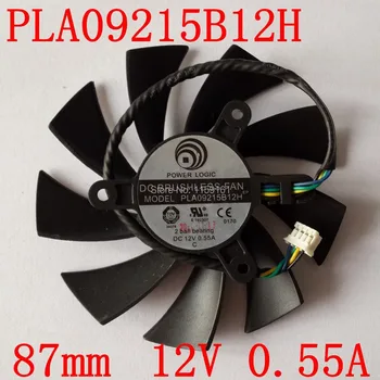 PLA09215B12H 12V 0.55 A 87 мм За MSI N560 570 580GTX HD6870 на Вентилатора за Охлаждане на Видеокартата 4 Тел 4Pin