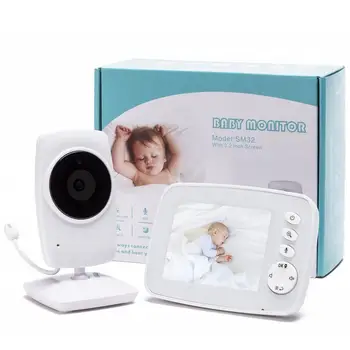 Детска помещение Baba Eletronica Монитор Babyphone Камера 3,2-инчов LCD IR за Нощно Виждане Домофонна система температурен Сензор Колыбельные
