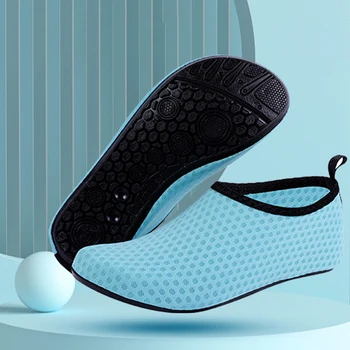 Плажната Водна обувки Нескользящая Водна обувки за боси, Дишаща быстросохнущий еластичен шнур, удобен за гмуркане на открито
