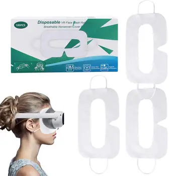 100шт Защитна кърпа за лице VR Experience, която е съвместима с аксесоари PicoNeo3 Quest2 VR предотвратява появата на пот и мръсотия