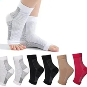 Чорапи при Невропатия за жени и Мъже, 1 чифт Успокояване Компрессионных Чорапи при невропатия, Превръзка за глезена, за Улесняване на Подуване при Подошвенном фасциите