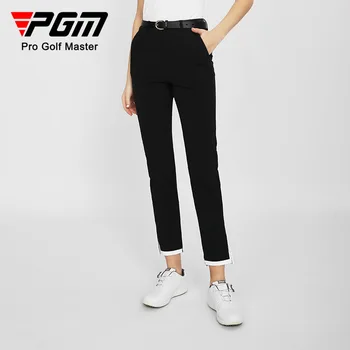 Дамски Летни панталони за голф PGM с разрезными штанинами, Тънки еластични панталони, бързосъхнеща и лесна за оформяне Дамски дрехи за голф KUZ147