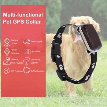 Водоустойчив IP67 Мини-домашни любимци GPS AGPS СРЕЩА Wifi Тракер За проследяване в реално време Нашийник за кучета, котки, устройство за търсене на камбани, Локатор за проследяване