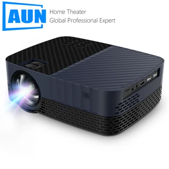 AUN Z5S Full HD 1080P Проектор LED Кино Android 9 TV 1920x1080P МИНИ Проектор 4k Vidoe за Домашно Кино, Мобилен телефон