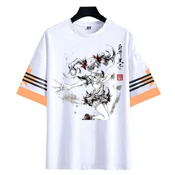 Нова тениска Аниме Toaru Kagaku no Railgun Cosplay Ink wash живопис Мъжка Тениска Дамска тениска с къс ръкав Потник