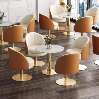 Луксозни трапезни столове за мобилни трапезария, Дизайнерски салон с акцент, Ергономичен дизайн и трапезни столове, Тоалетка или мебели за хотели Sillas De Comedor