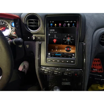 Автомобилно радио Tesla Style Android 12 За Nissan GT-R R35 GTR 2008-2017 Мултимедиен Плейър GPS Навигация DSP Стерео Carplay Главното устройство