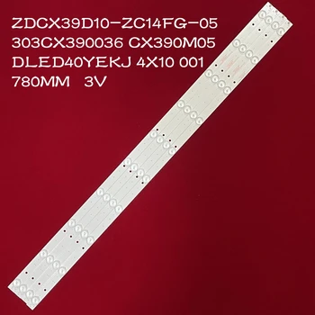 4 бр. Светодиодна лента с подсветка за CX390M05 DLED40YEKJ ZDCX39D10-ZC14FG-05 303CX390036 10LED (3) 780 мм