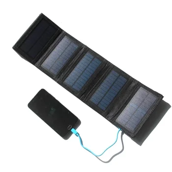 Сгъваема зарядно устройство ще захранване на чанта за зареждане на малки батерии за постоянен ток с мощност 7,5 W 5-В, соларен панел с висока конверсией