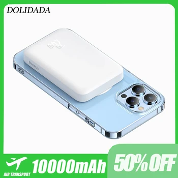 Dolidada 2023 Power Bank 10000 ма Мини Безжична Магнитна Бързо Зареждане с автоматично събуждане за iPhone 14 13 12 Pro Max Magsafe Powerbank