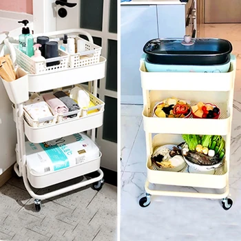 Сервировочная кухненска количка за Рафтове за съхранение на продукти количка Многофункционална Количка Органайзер Маса Carrito Помощни Кухненски мебели